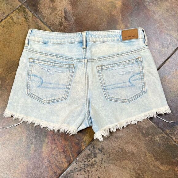 American Eagle Distressed Cutoff Tom Girl Shorties Jean Shorts 4 - Picture 10 of 10